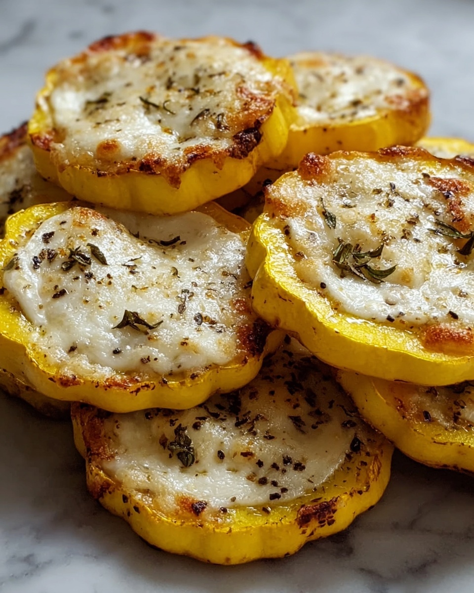 Baked Parmesan Yellow Squash Rounds Recipe - Recipe Image