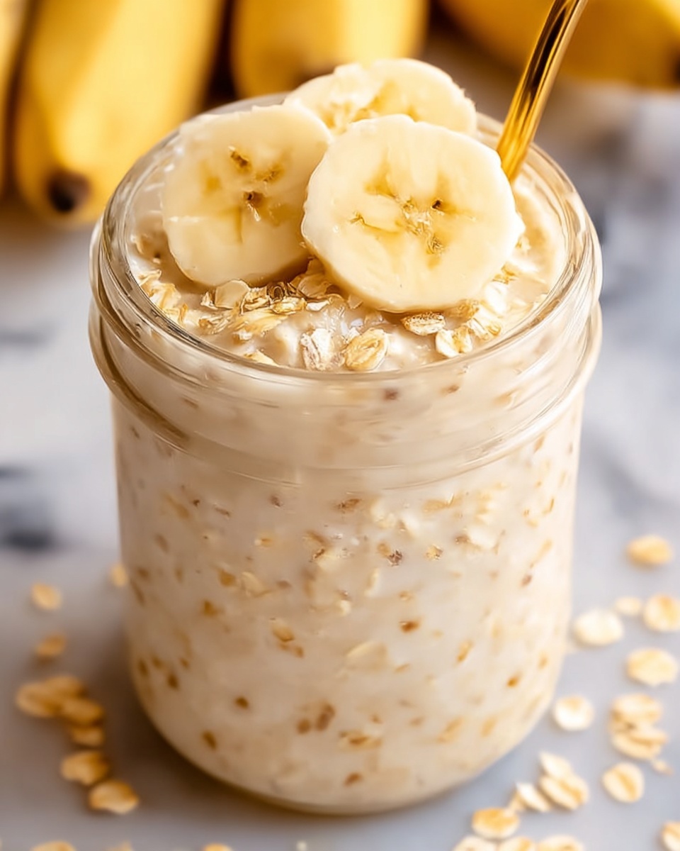 Banana Bread Overnight Oats Recipe - Recipe Image