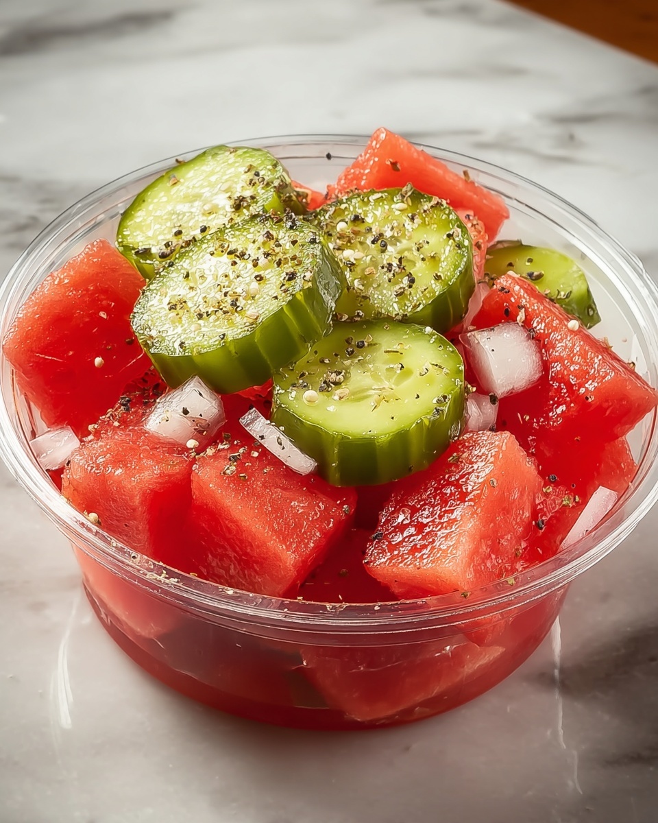 Watermelon & Pickle Snack Recipe - Recipe Image