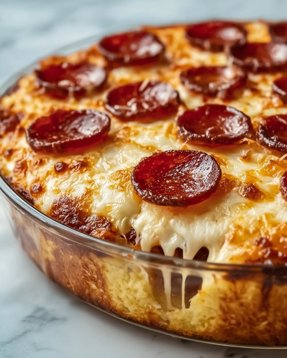 Pepperoni Pizza Casserole Recipe - Recipe Image
