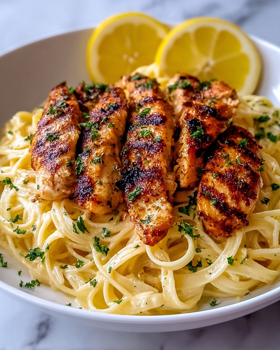 Creamy Chicken Linguine Recipe - Recipe Image