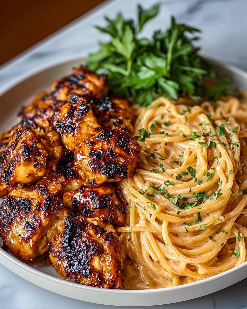 Garlic Butter Chicken Pasta Recipe - Recipe Image
