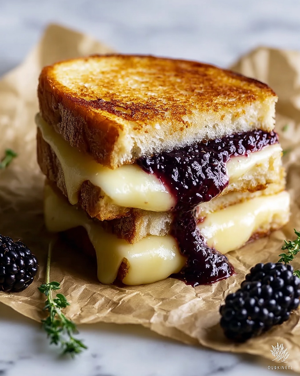 Blackberry Balsamic and Brie Grilled Cheese Recipe - Recipe Image