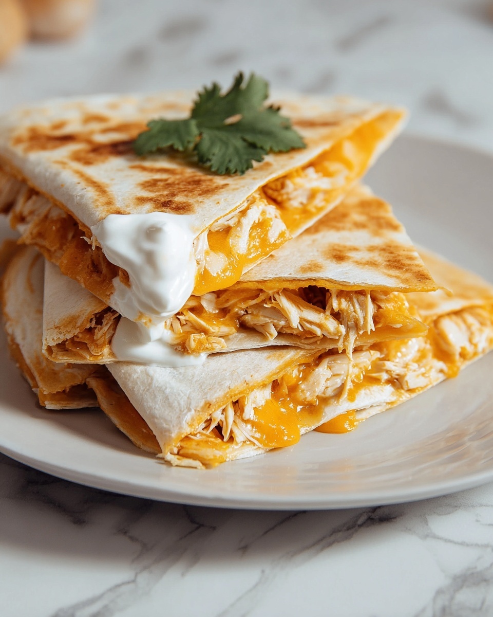 Homemade Chicken Quesadilla Inspired by Taco Bell Recipe - Recipe Image