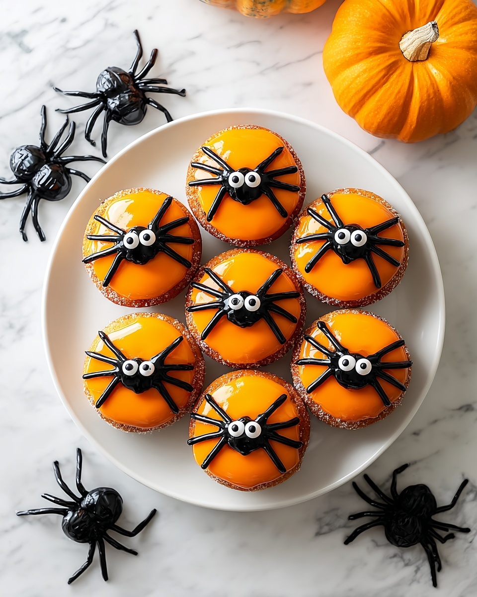 Halloween Spider Donuts Recipe - Recipe Image