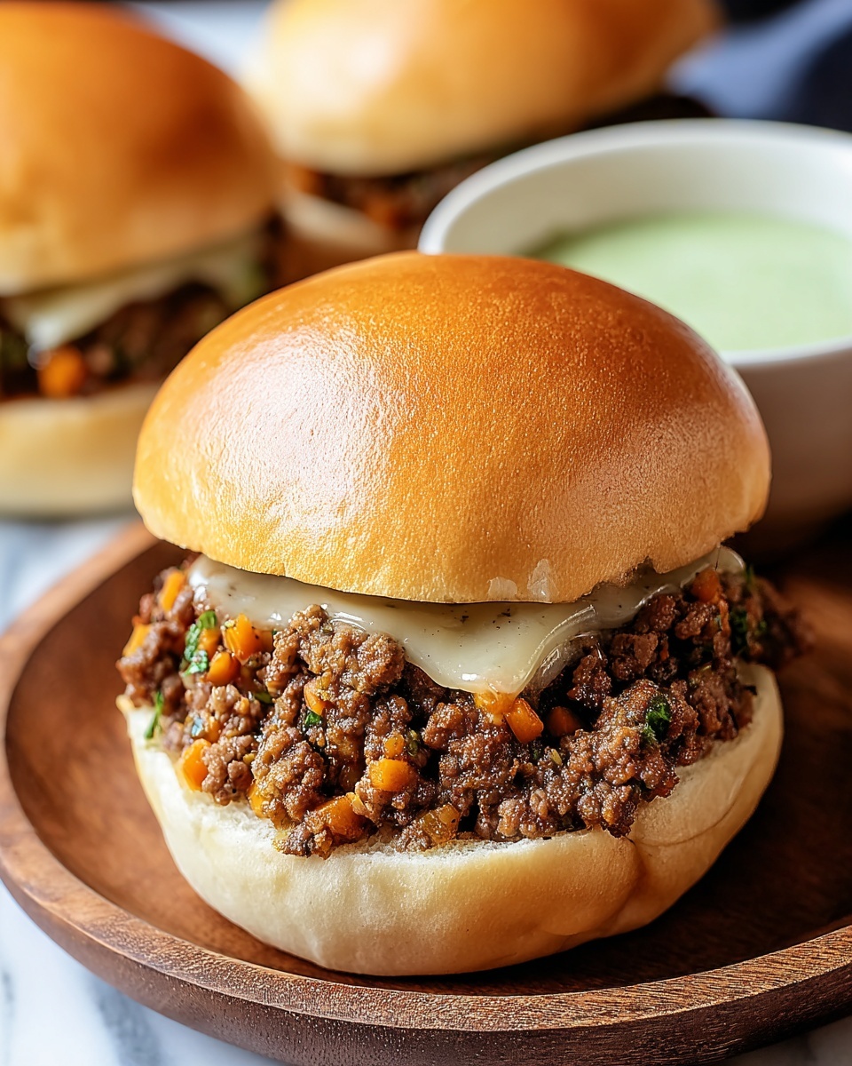 Philly Cheesesteak Sloppy Joes Recipe - Recipe Image