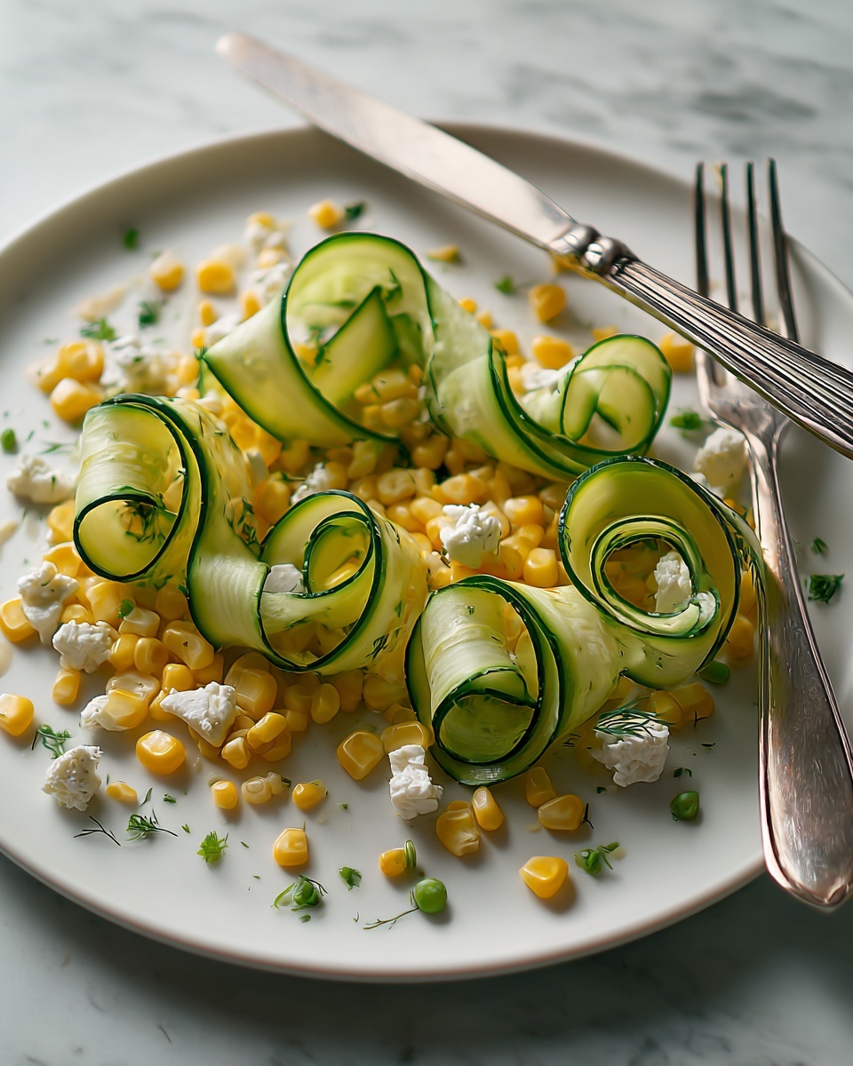 Ribboned Courgette Salad with Lemon, Mint, and Optional Parmesan and Pine Nuts Recipe - Recipe Image