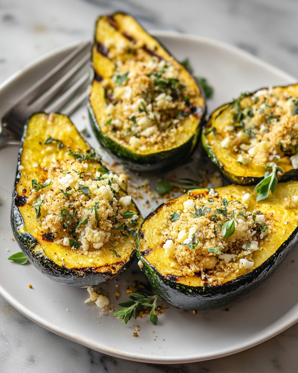 Parmesan Herb Roasted Acorn Squash Recipe - Recipe Image