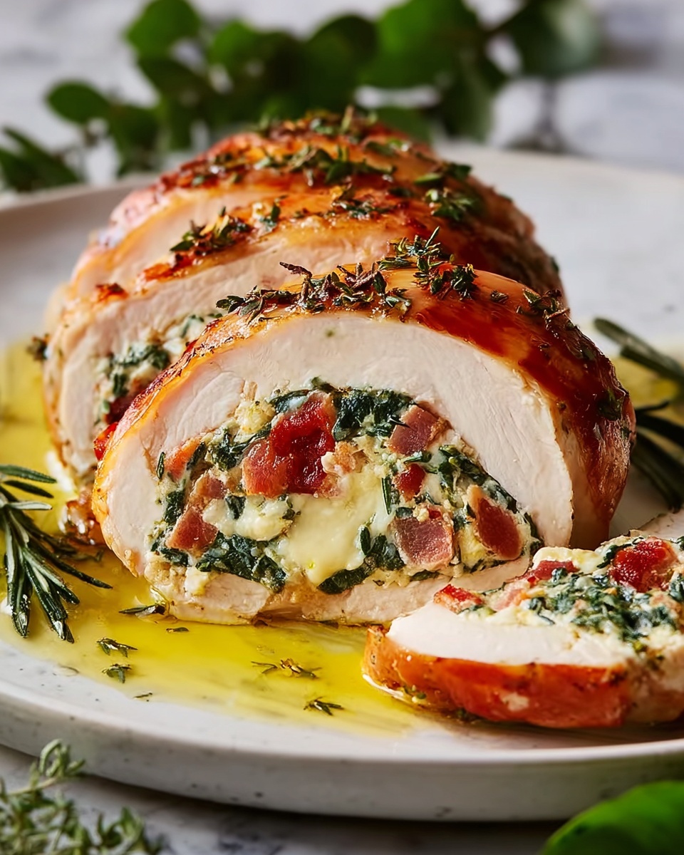 Stuffed Chicken Breast with Spinach and Mozzarella Recipe - Recipe Image
