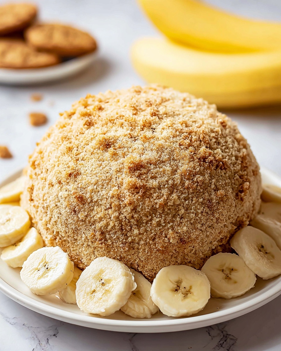 Banana Pudding Dessert Cheese Ball Recipe - Recipe Image