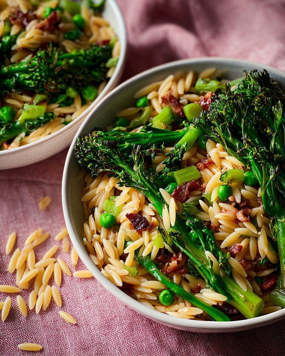 Pasta with Purple Sprouting Broccoli, Anchovies, and Preserved Lemon Recipe - Recipe Image