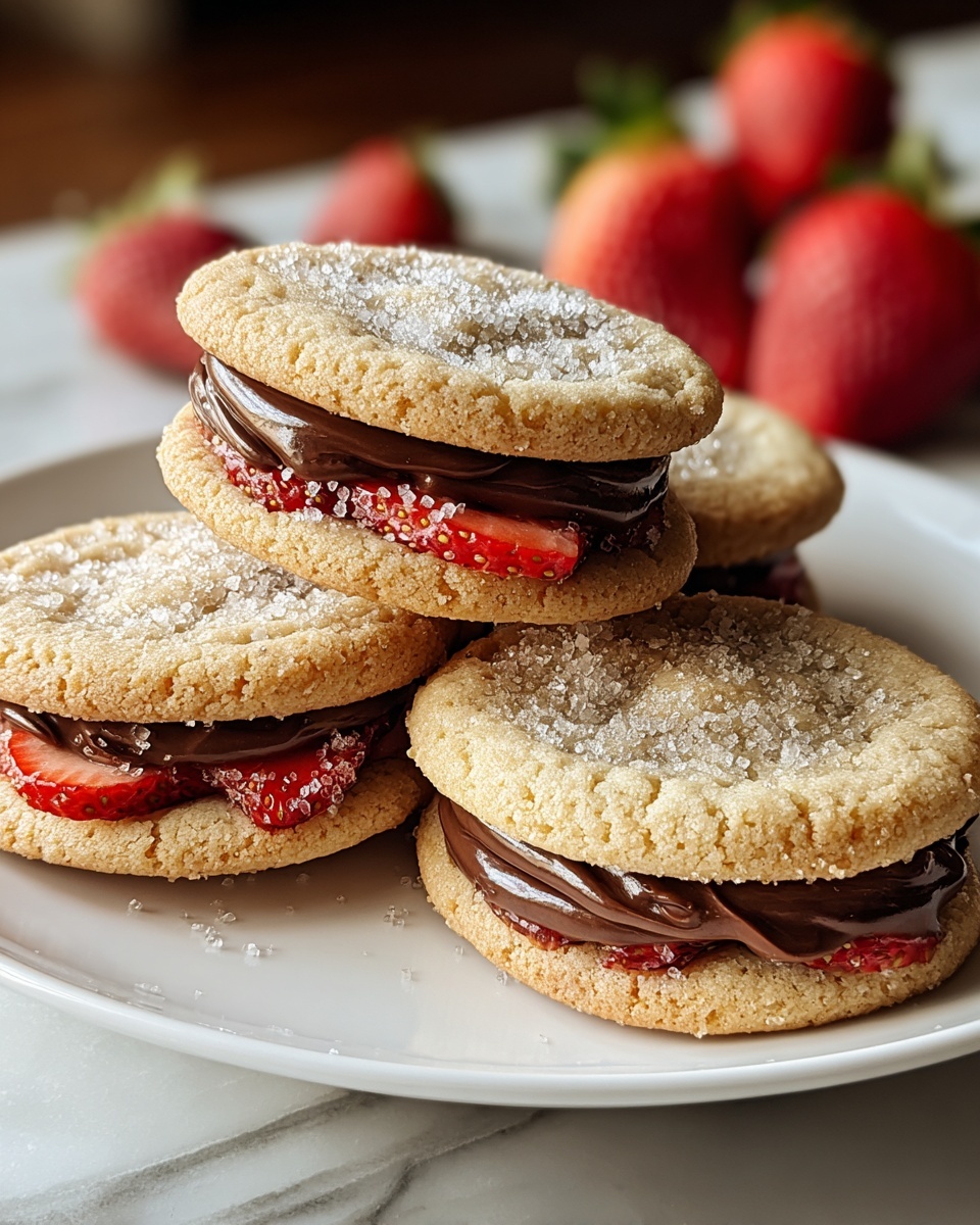 Chocolate-Stuffed Strawberry Sugar Cookies Recipe - Recipe Image