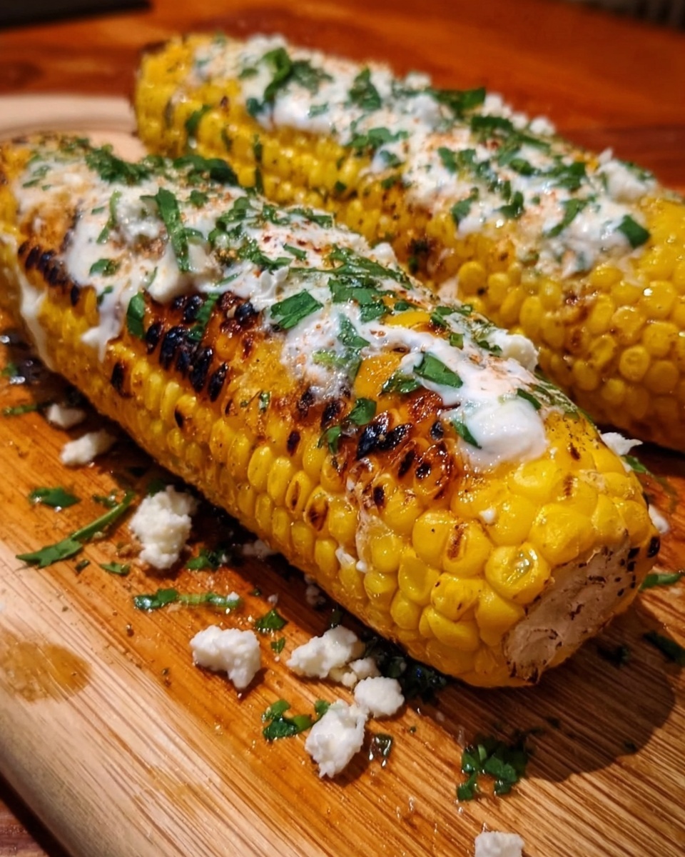 Parmesan Garlic Grilled Corn Recipe - Recipe Image