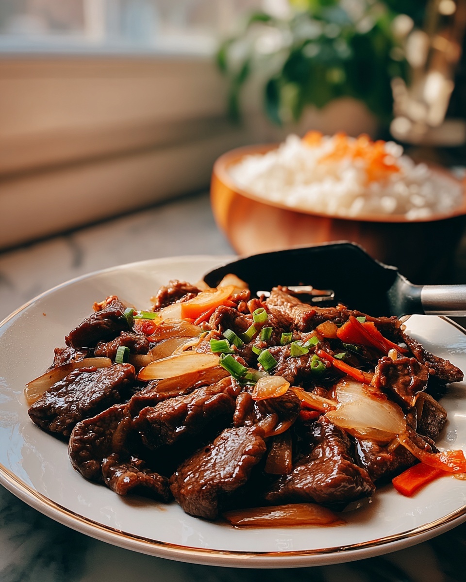 Beef Onion Stir Fry Recipe - Recipe Image