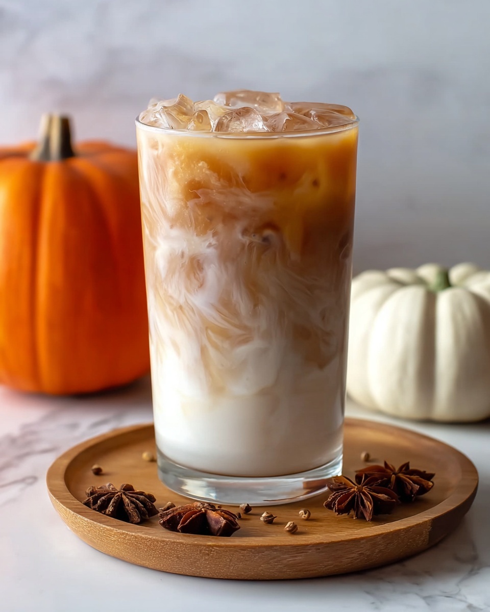 Iced Pumpkin Cream Chai Tea Latte (Starbucks Copycat) Recipe - Recipe Image