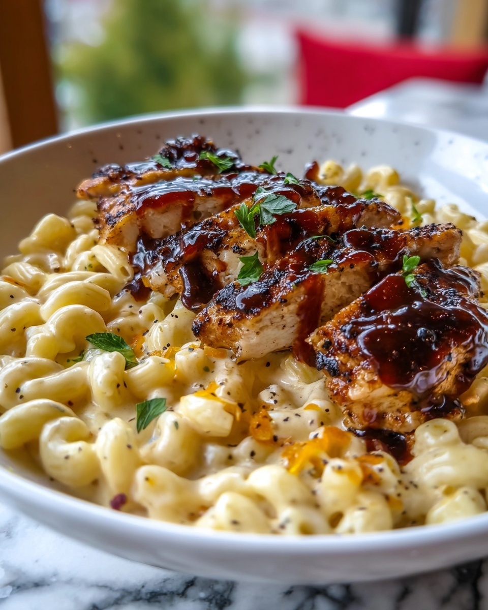Honey Pepper Chicken Mac and Cheese Recipe - Recipe Image