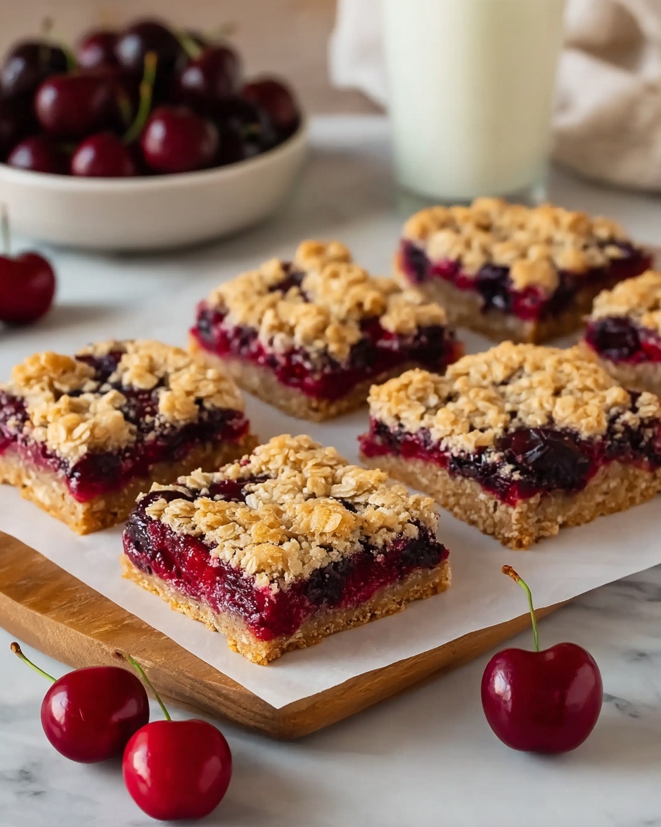 Cherry Crumble Bars Recipe - Recipe Image
