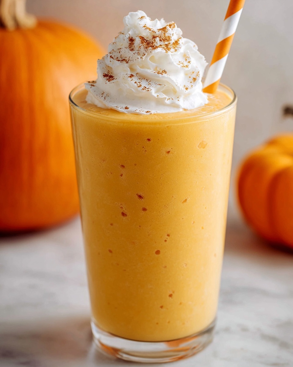 Creamy Pumpkin Smoothie with White Chocolate Hazelnut Spread Recipe - Recipe Image