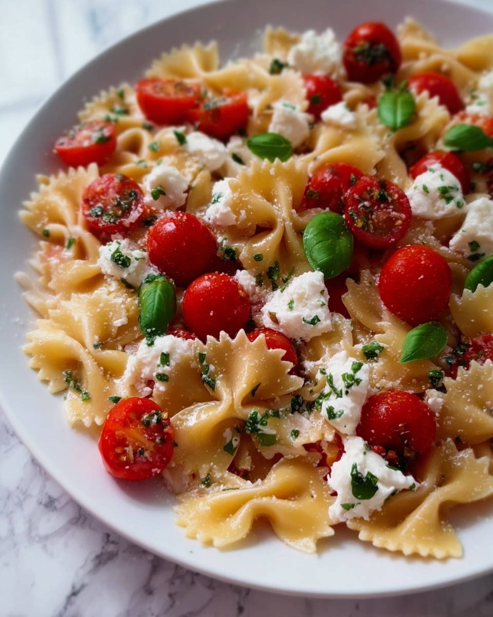 Cherry Tomato Bruschetta Pasta Salad Recipe - Recipe Image