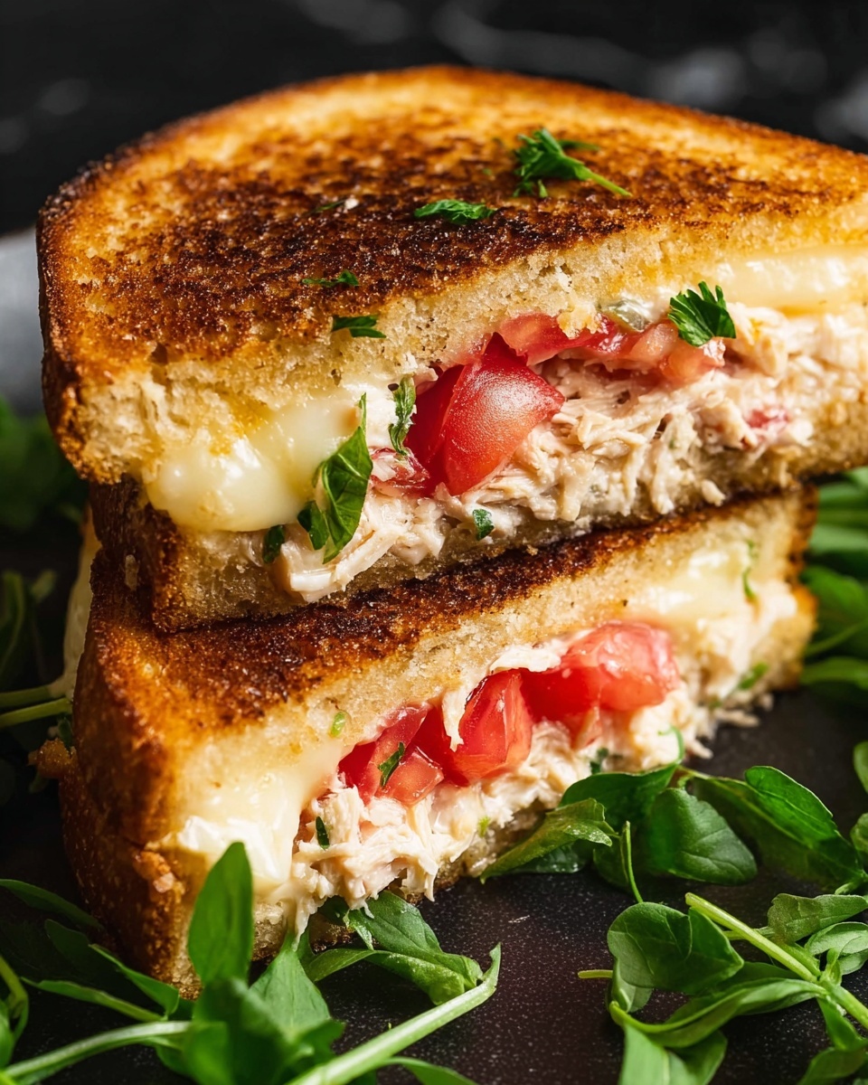 Tuna Melt Sandwiches with Fresh Herbs and Melted Fontina Recipe - Recipe Image