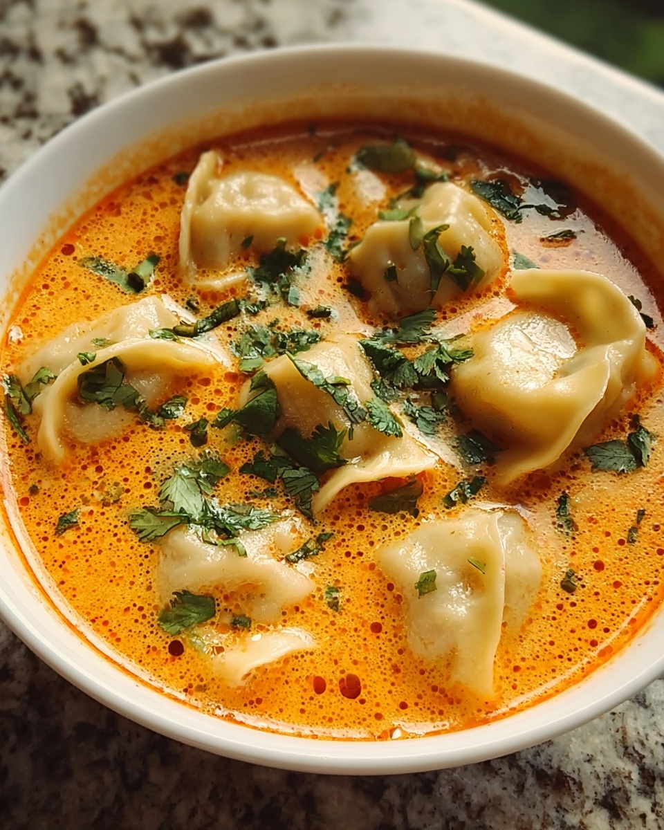 Thai Red Curry Dumpling Soup Recipe - Recipe Image