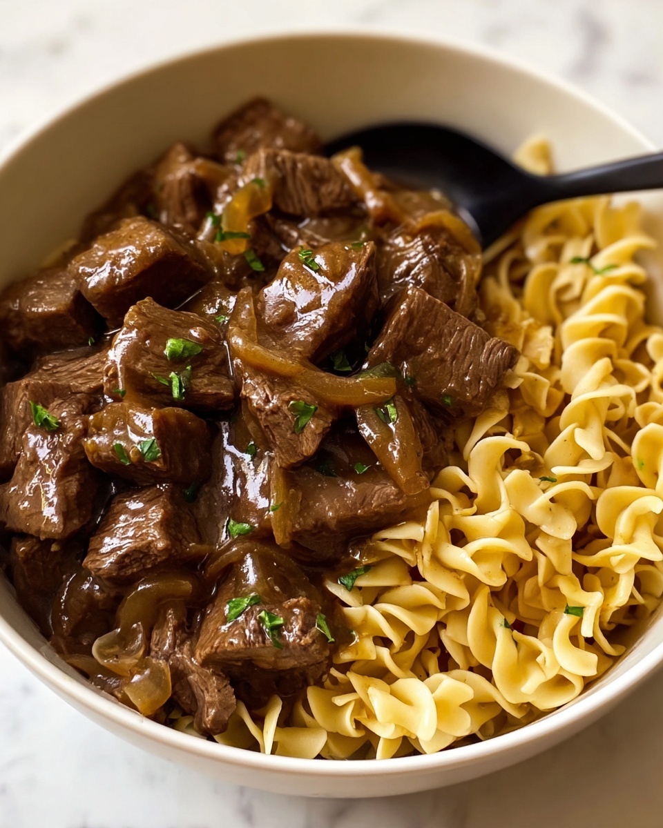 Slow Cooker Beef and Noodles Recipe - Recipe Image