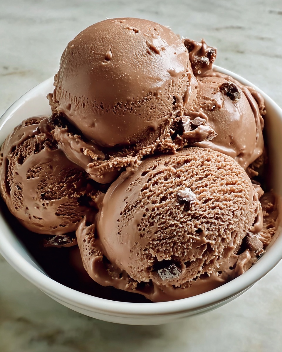 Creamy Frozen Chocolate Ice Cream Recipe - Recipe Image