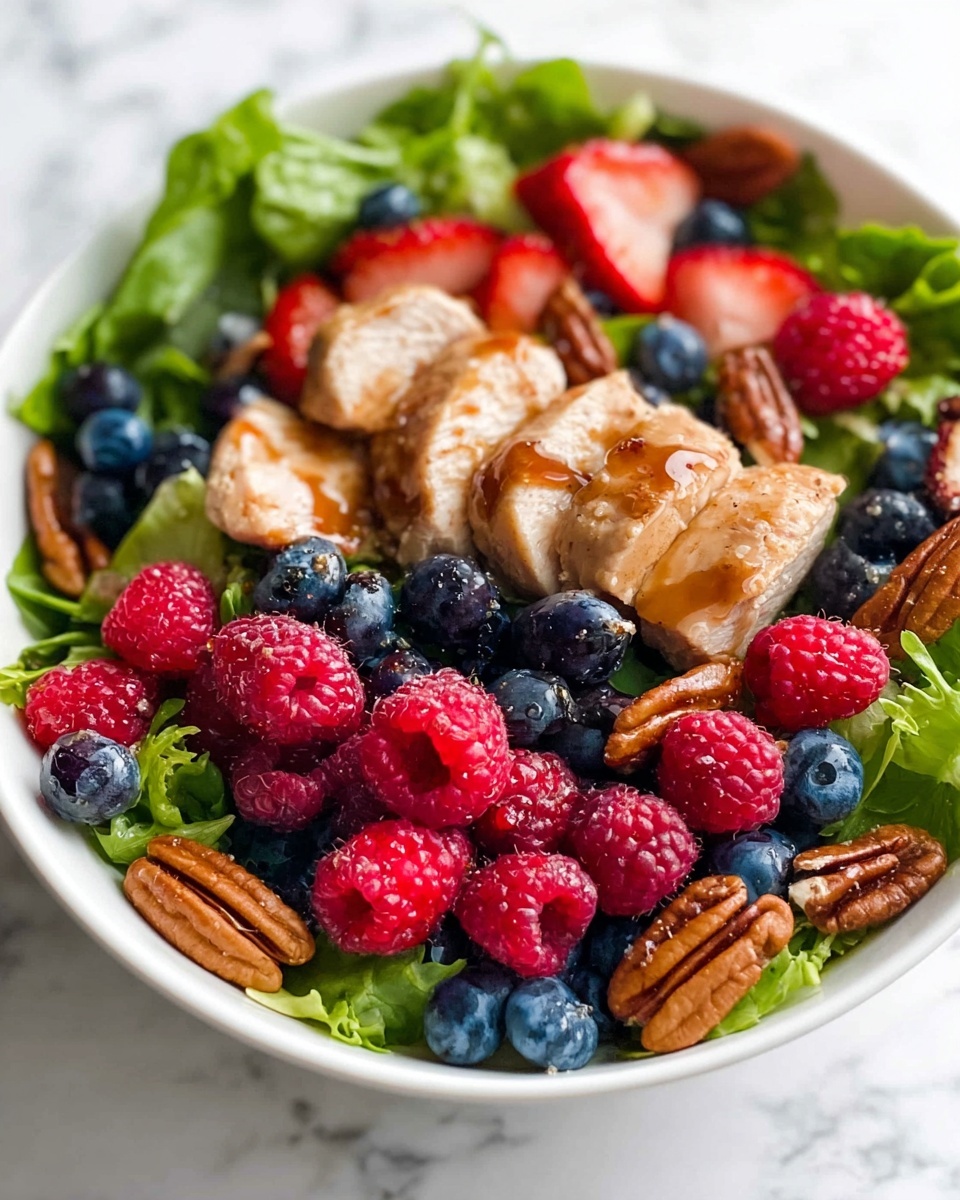 Berry Chicken Salad with Poppy Seed Dressing Recipe - Recipe Image