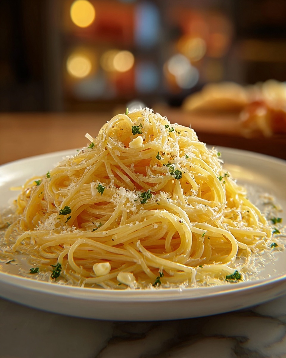 Easy Butter Garlic Spaghetti Recipe - Recipe Image