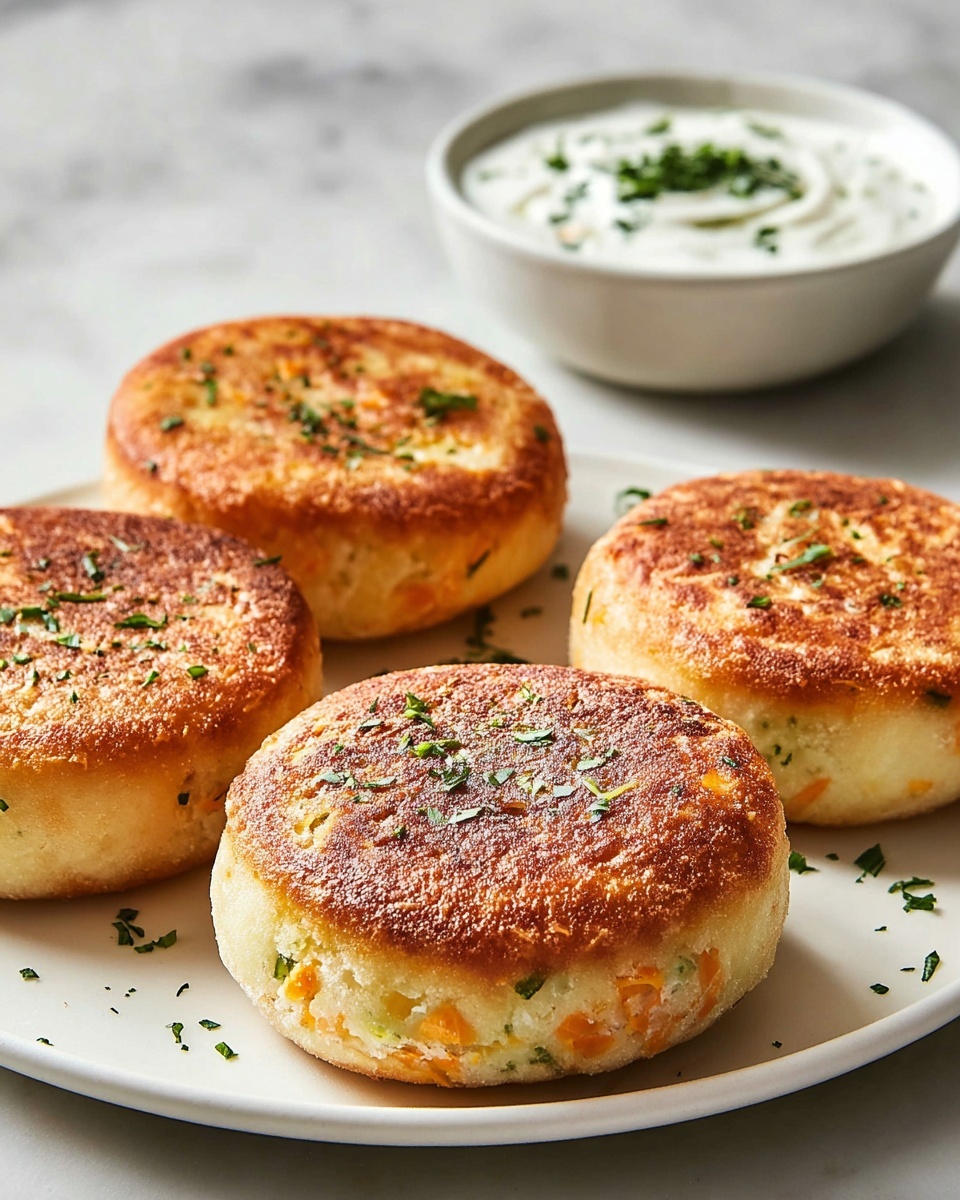 Salmon Croquettes with Spicy Greek Yogurt Dipping Sauce Recipe - Recipe Image