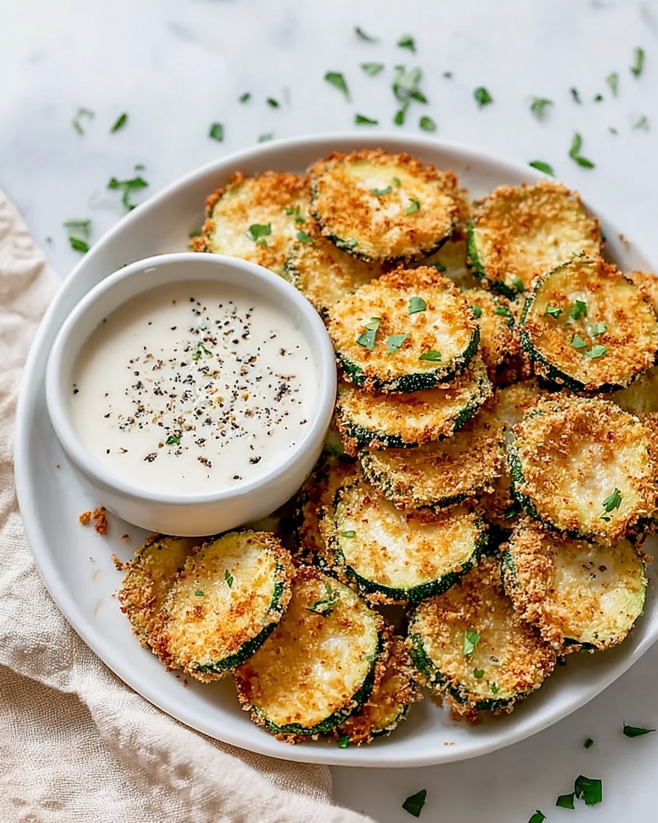 Crispy Baked Zucchini Chips Recipe - Recipe Image