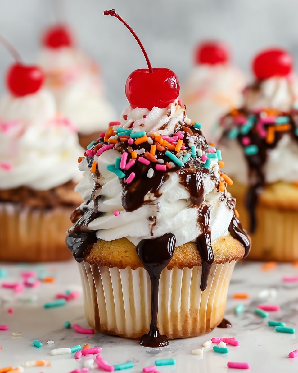 Ice Cream Sundae Cupcakes Recipe - Recipe Image