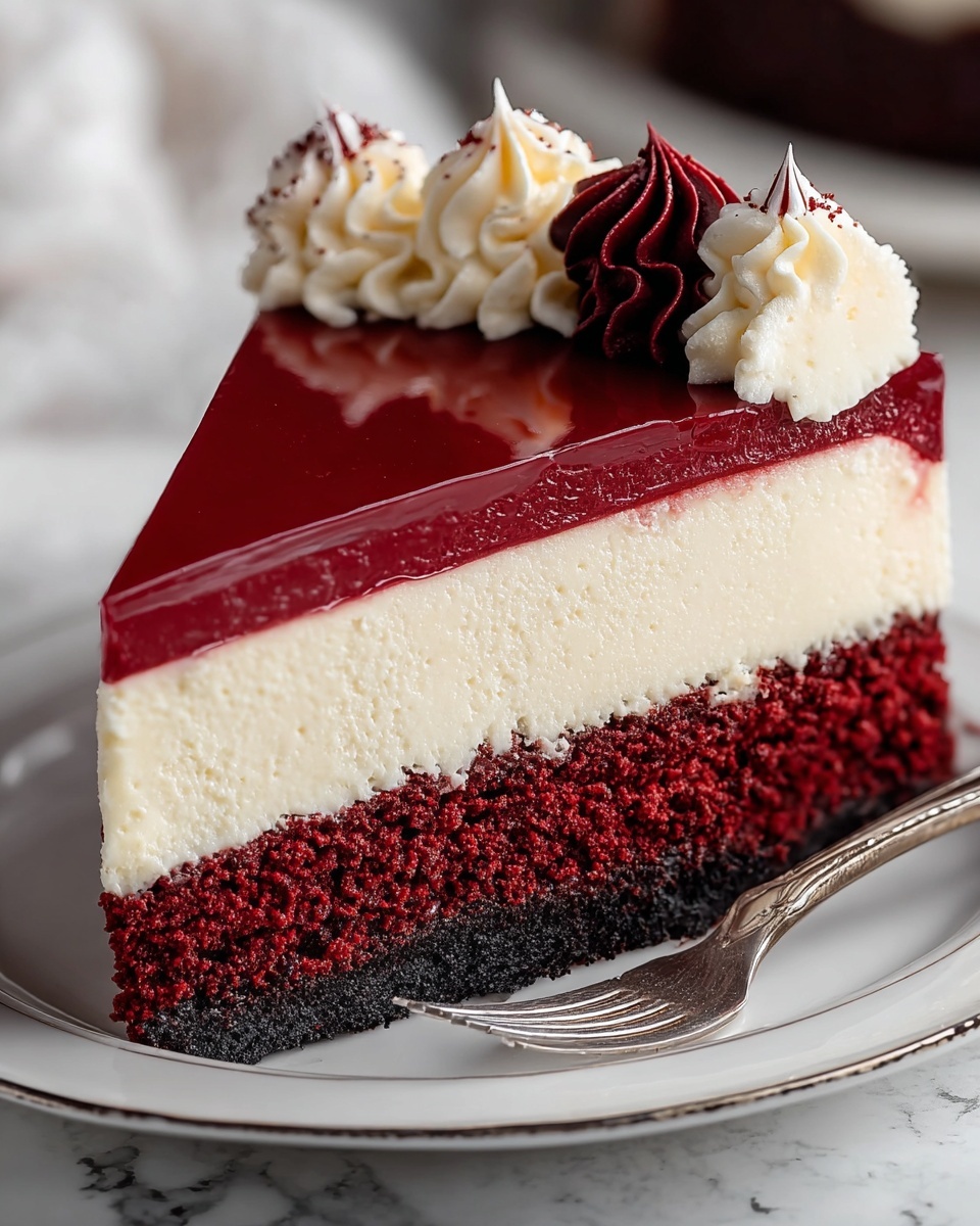 Homemade Red Velvet Cheesecake Recipe - Recipe Image