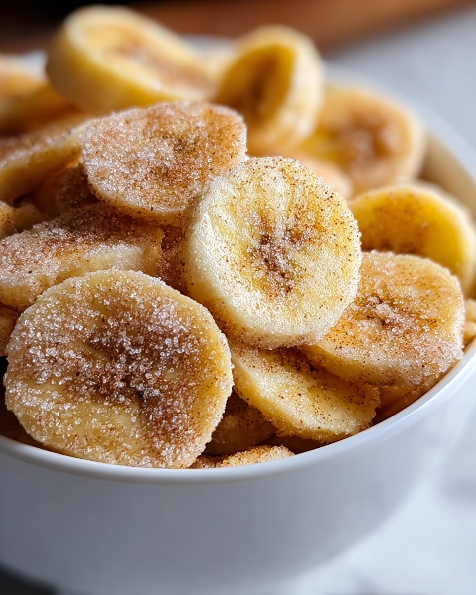 Cinnamon-Sugar Air Fryer Banana Chips Recipe - Recipe Image