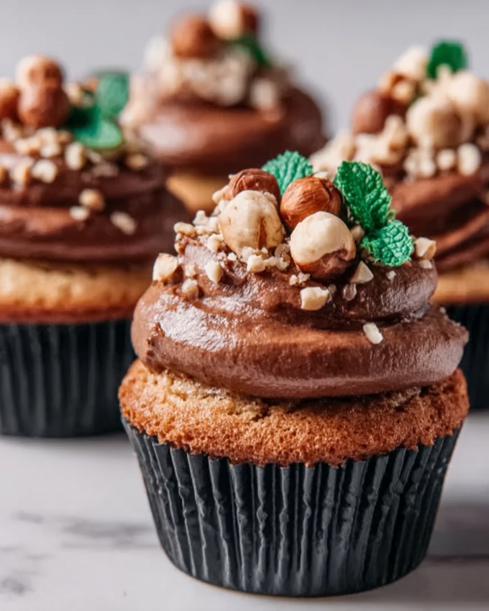 Nutella Hazelnut Cupcakes Recipe - Recipe Image