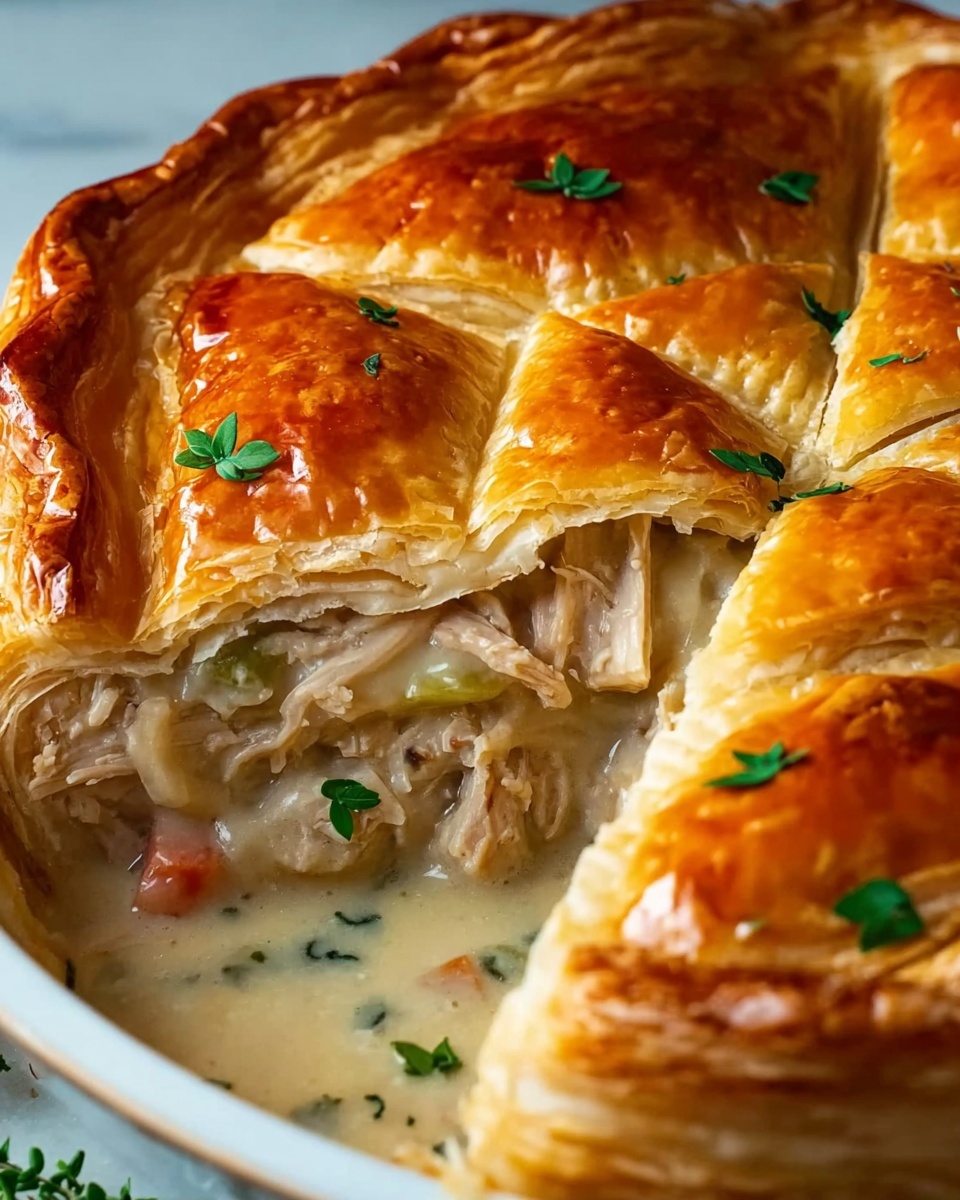 Chicken Pot Pie Crescent Braid Recipe - Recipe Image