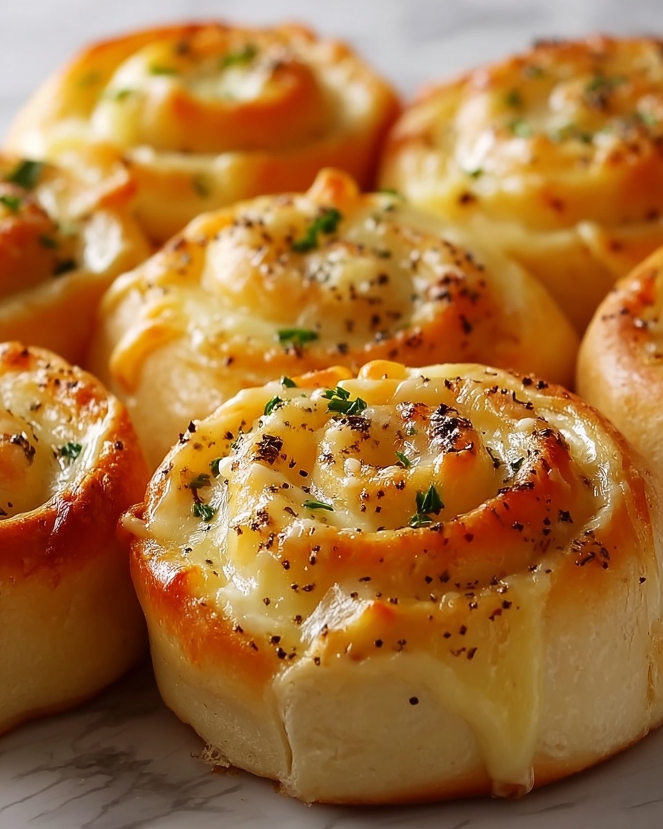 Homemade Garlic Cheese Rolls Recipe - Recipe Image