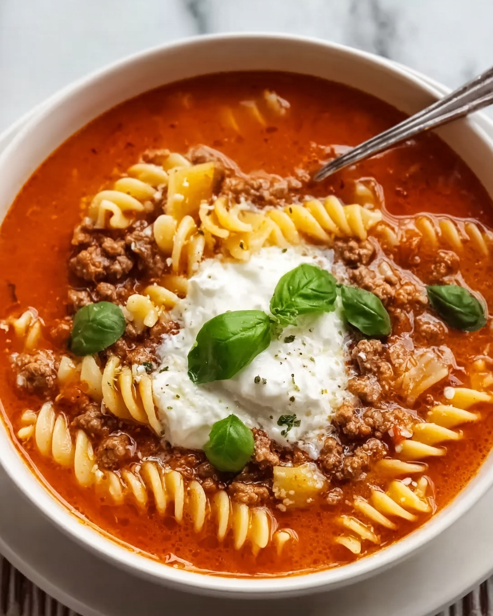 Easy Lasagna Soup Recipe - Recipe Image