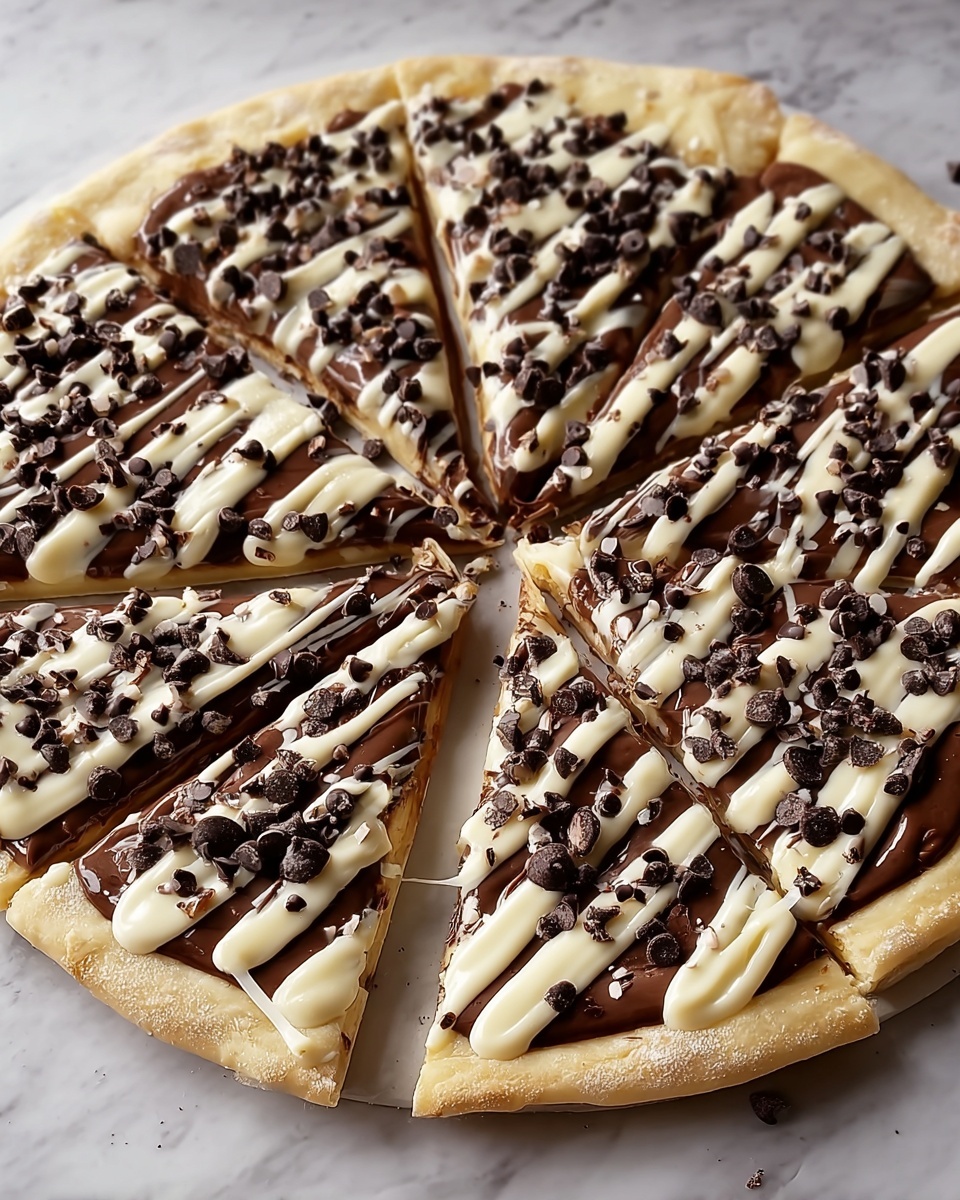 Chocolate Chip Dessert Pizza Recipe - Recipe Image