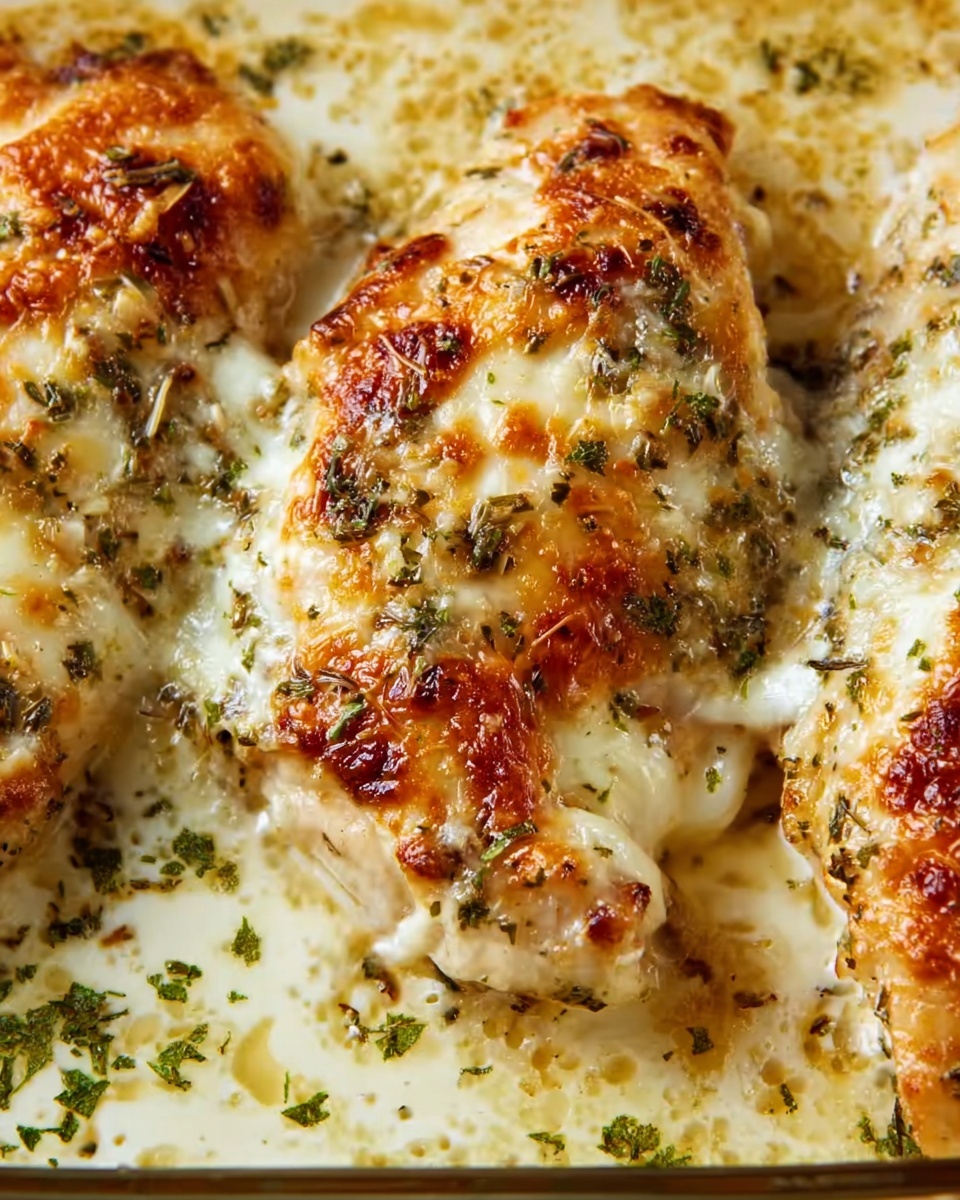 Golden Baked Provolone Chicken Recipe - Recipe Image