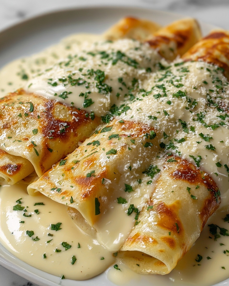 Chicken Enchiladas with Sour Cream White Sauce Recipe - Recipe Image