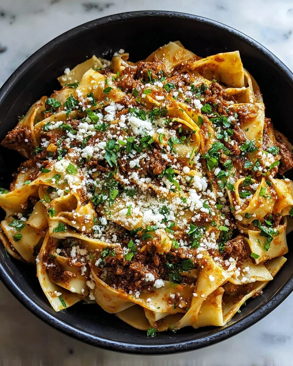 Short Rib Ragu over Tagliatelle with Herbs and Parmesan Recipe - Recipe Image