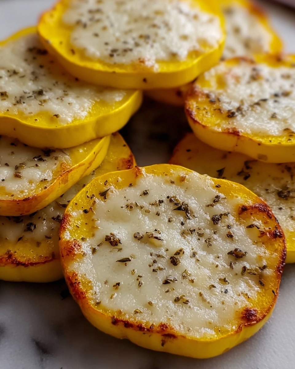 Baked Parmesan Yellow Squash Rounds Recipe - Recipe Image
