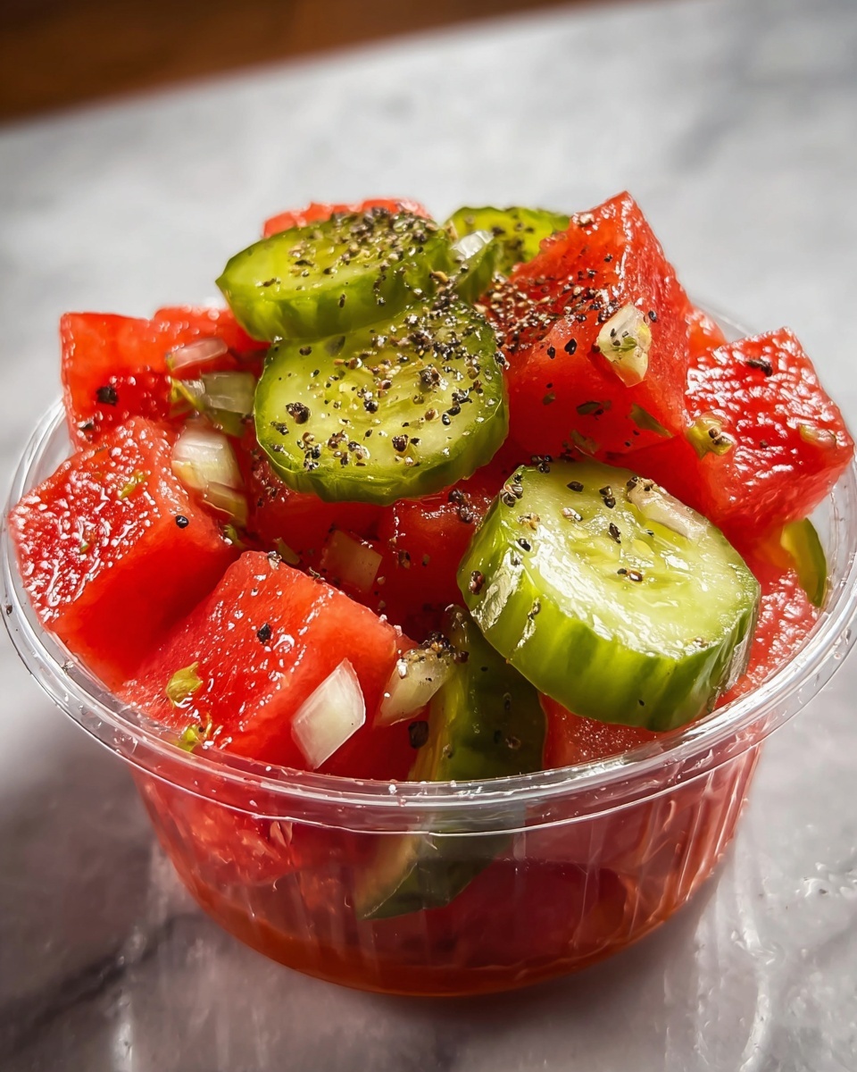 Watermelon & Pickle Snack Recipe - Recipe Image