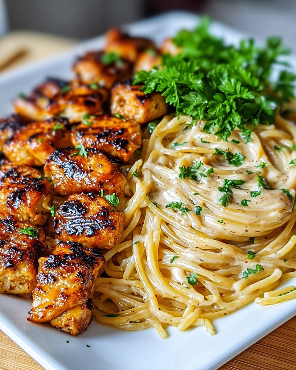 Garlic Butter Chicken Pasta Recipe - Recipe Image