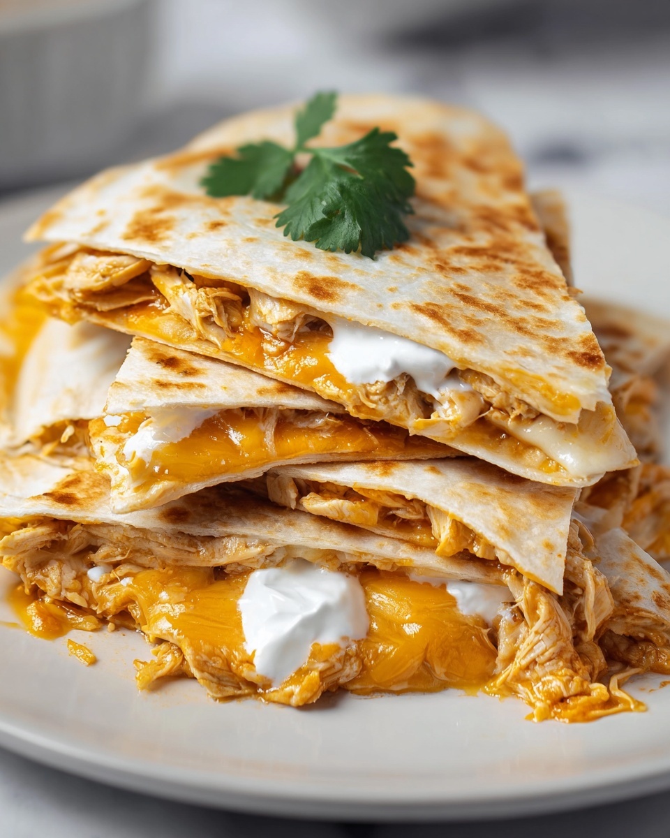 Homemade Chicken Quesadilla Inspired by Taco Bell Recipe - Recipe Image