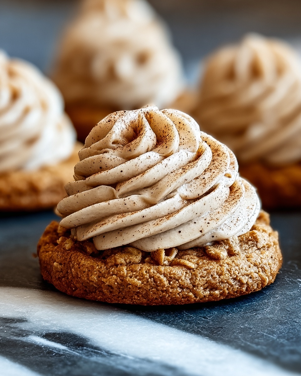 Pumpkin Oatmeal Cookies with Cinnamon Cream Cheese Frosting Recipe - Recipe Image