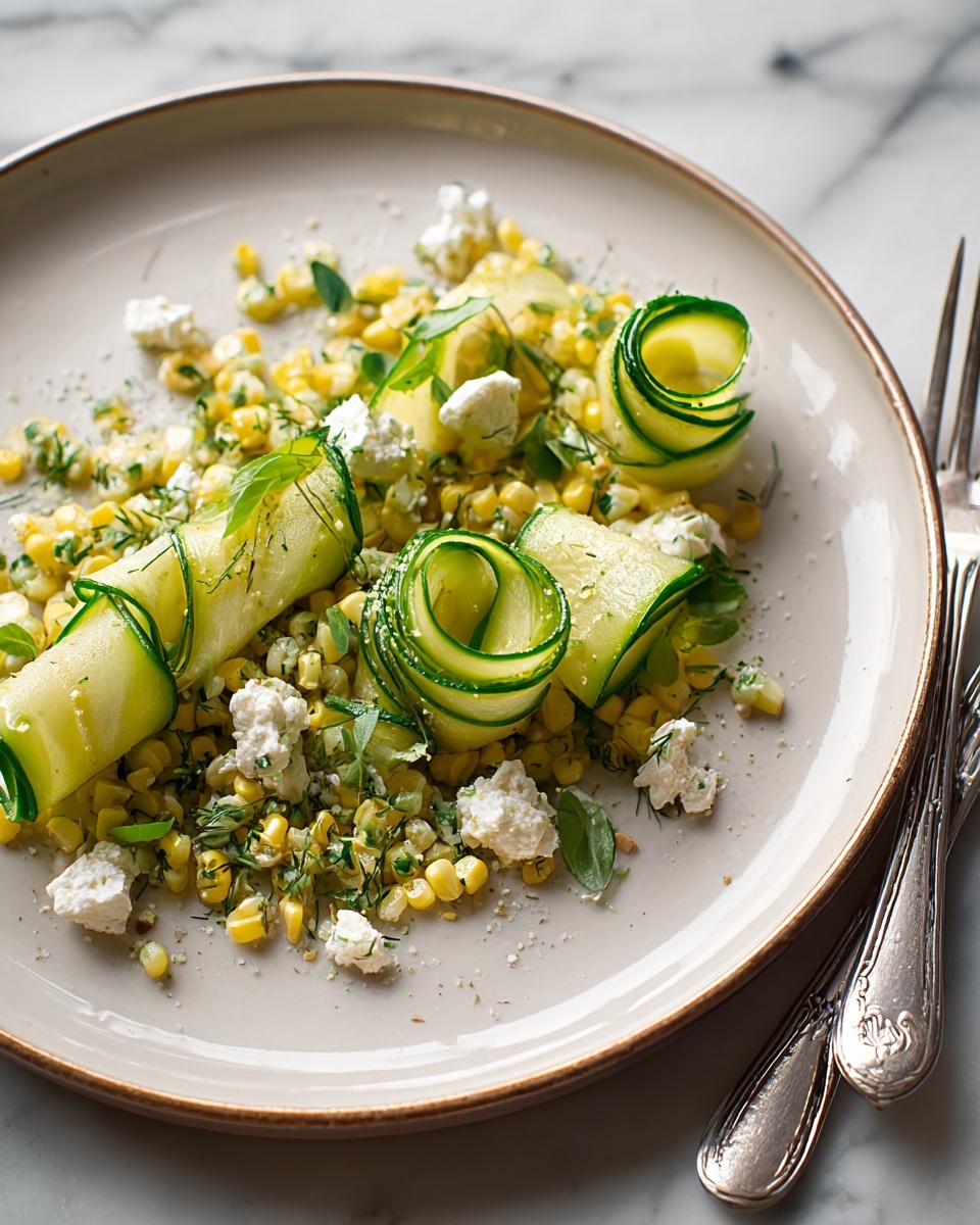 Ribboned Courgette Salad with Lemon, Mint, and Optional Parmesan and Pine Nuts Recipe - Recipe Image