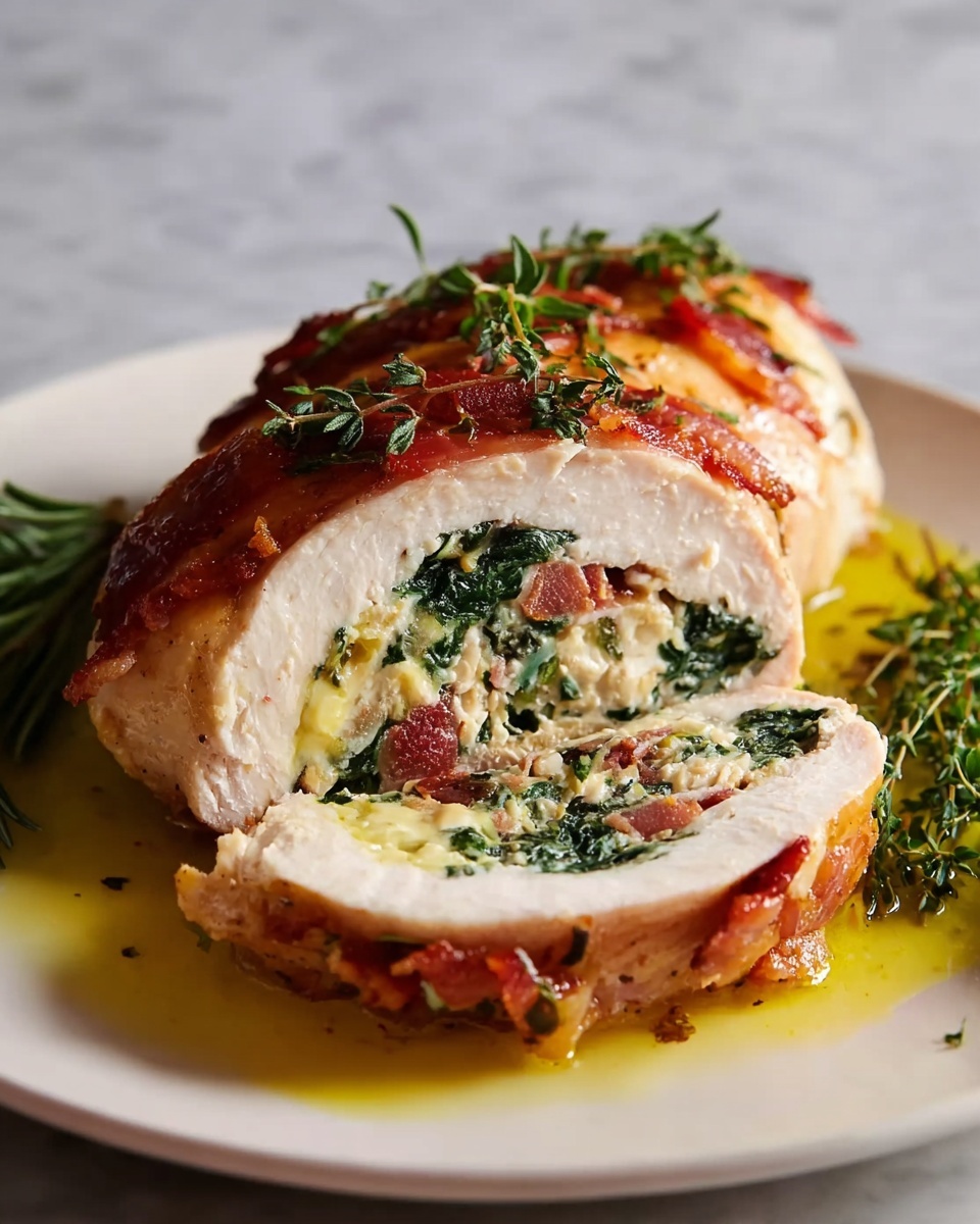 Stuffed Chicken Breast with Spinach and Mozzarella Recipe - Recipe Image