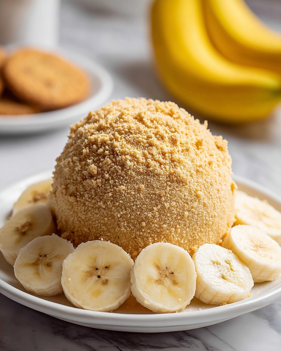 Banana Pudding Dessert Cheese Ball Recipe - Recipe Image